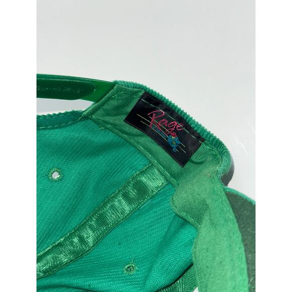 Rare Vintage Oregon Ducks Rage Corduroy Snapback hat Green Yellow NCAA B1G 10 - Picture 6 of 7